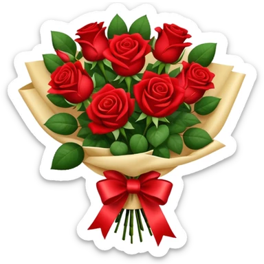 Bouquet of roses  sticker