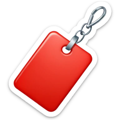 Tag vermelha sticker