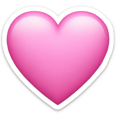 pink heart  sticker
