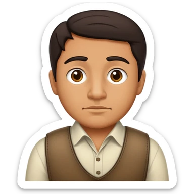 Short Mexican man crossing the border sticker