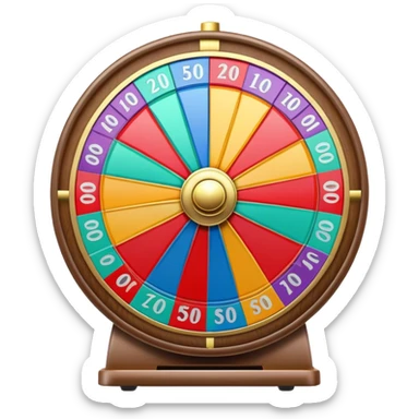 casino prize wheel sticker
