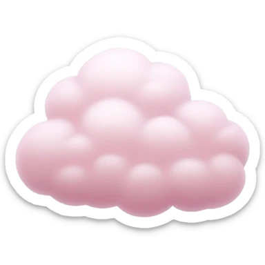 pink cloud sticker