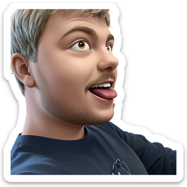 boys having fun together sticker