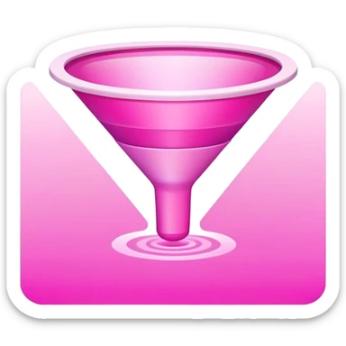 pink email funnel sticker