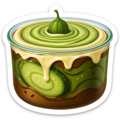 Pickle and Pudding mix sticker