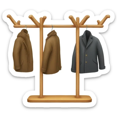 Coat Rack sticker