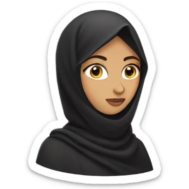 Girl with niqab  sticker