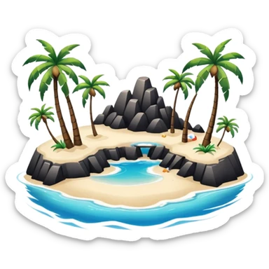 island infrastructure with a beach sticker