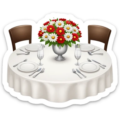 set table for shared dining sticker