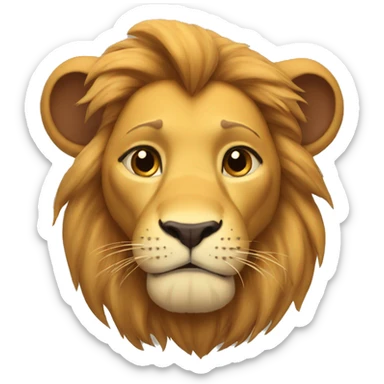 Simba from king of lions  sticker