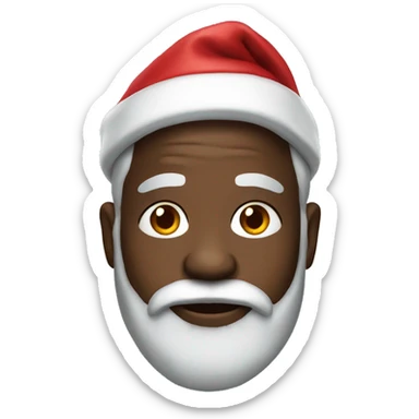 Black Santa  sticker