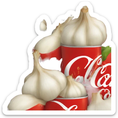 garlic flavored coca-cola sticker