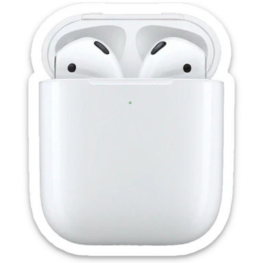 white airpod max sticker