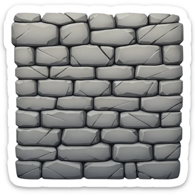 stone wall view from above sticker