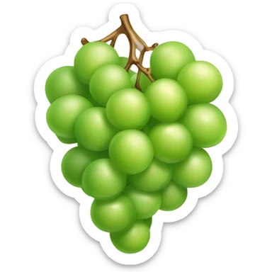 Bunch of green grapes sticker