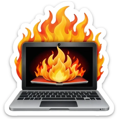malwarebytes burning laptop sticker