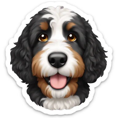 bernedoodle sticker