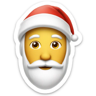 light being santa hat sticker