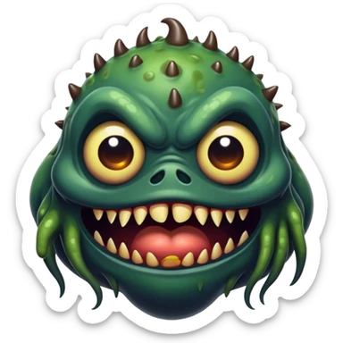 the scariest monster ever sticker