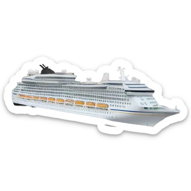 cruise ship leaving without all its passengers  sticker