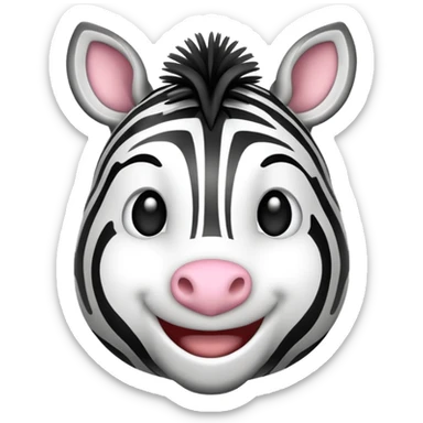 generate an emoji with zebra sticker