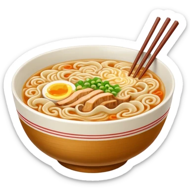 라면 (ramen) emoji sticker