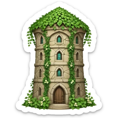 Elven tower, bindweed, ivy sticker