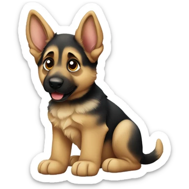German shepherd puppy  sticker