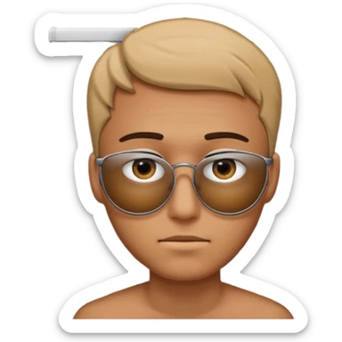 Male peeking behind the blinds can't see whole face only eyes BEHIND blinds sticker