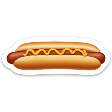 Wiener dog that looks like a hotdog sticker