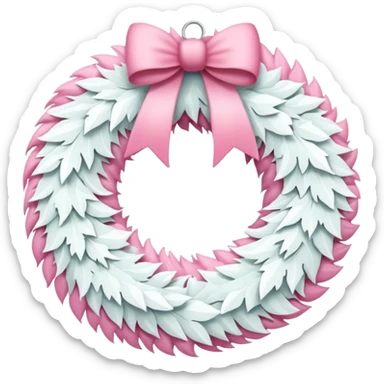 white and pink christmas reef with no green sticker