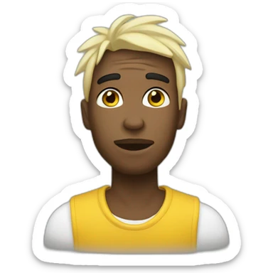 Zola rappeur qui fait coucou sticker