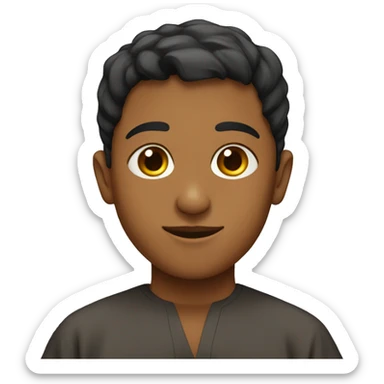 Boy wearing a thobe sticker