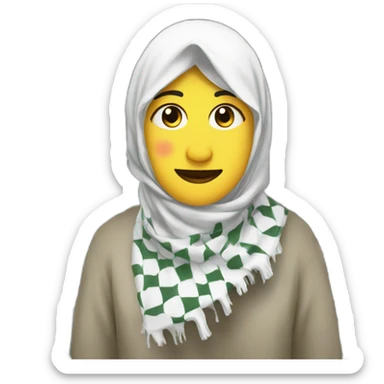 Keffiyeh drip sticker