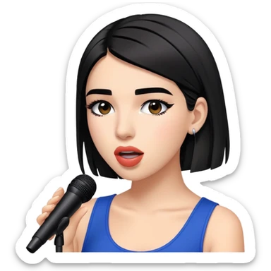 dua lipa singing  sticker