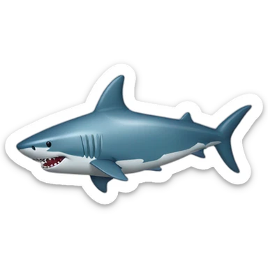 shark-foil-balloon sticker