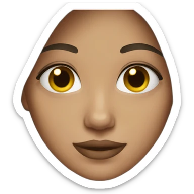 Brunette sticker
