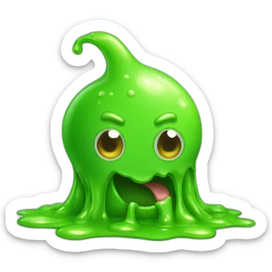 green slime goo sticker