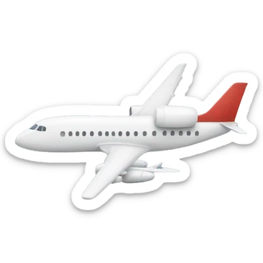 Plane flying  sticker