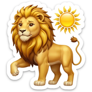 Sun& lion Iran  sticker