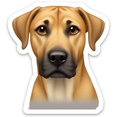 black mouth cur sticker