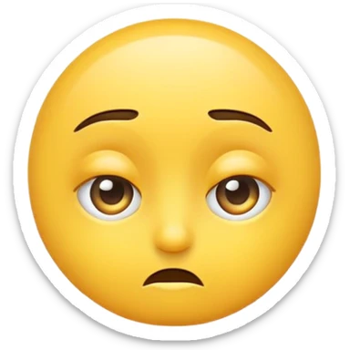 side eye emoji with slanted eyes sticker