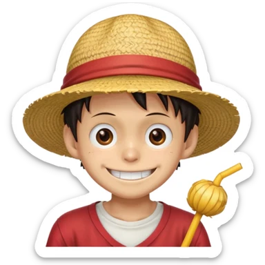 J’aimerais que tu me crées un emoji sur Monkeydi Luffy sticker