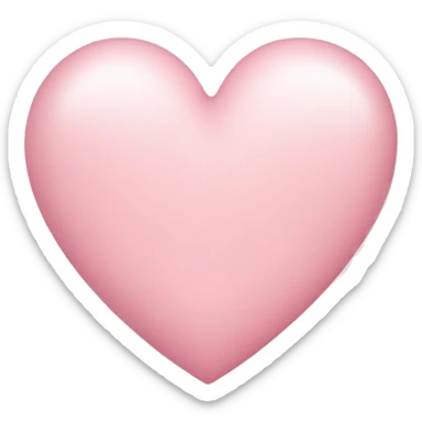 Light pink heart sticker