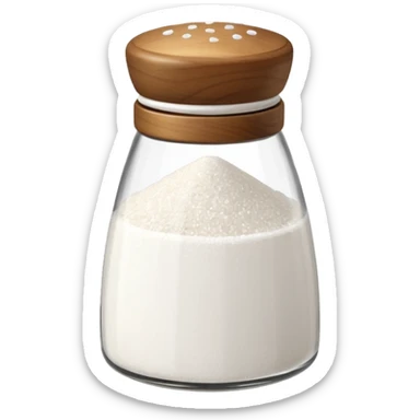 a salt shaker sprinkling salt sticker