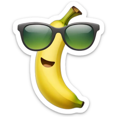Banane mit Sonnenbrille sticker