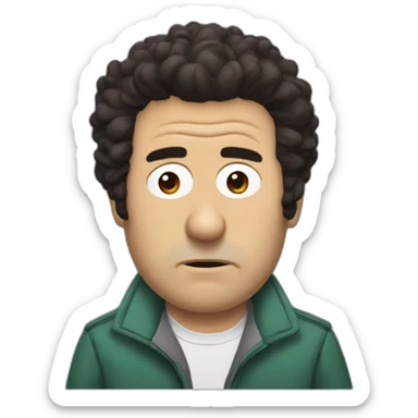 cosmo kramer as south park character sticker