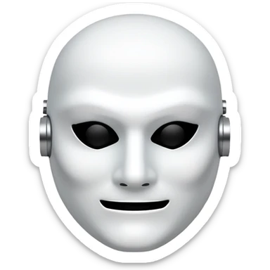 hacker mask sticker
