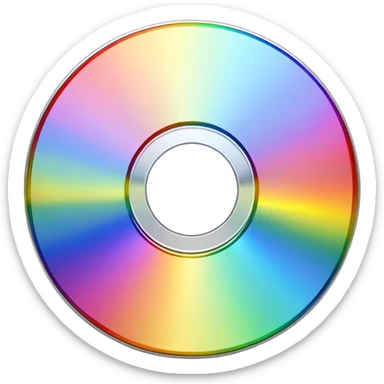 CD disk sticker