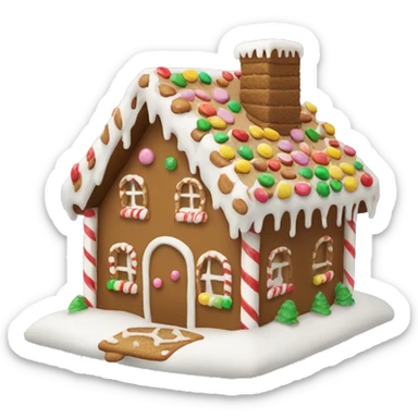gingerbread house sticker